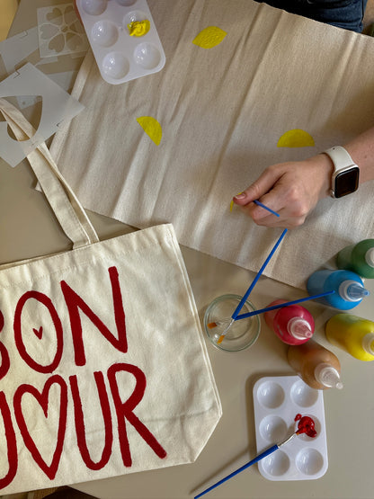 Atelier peinture sur textile
